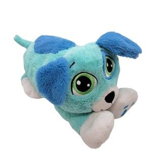 Jay At Play Rainbow Fluffies Blue Puppy Dog Plush Unhide the Rainbow Inside